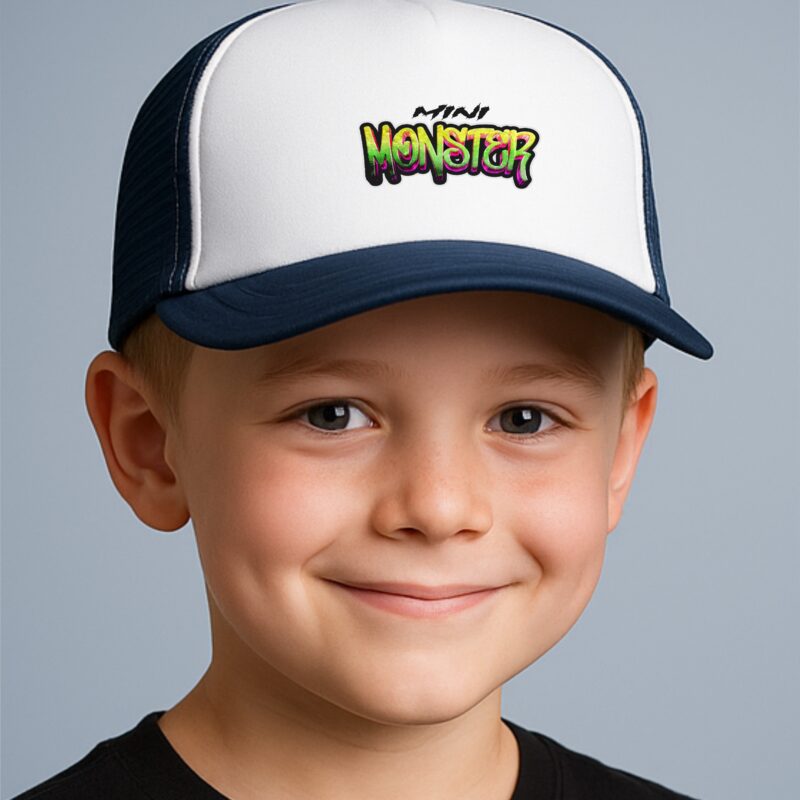 Casquette mini monster bleu marine enfant