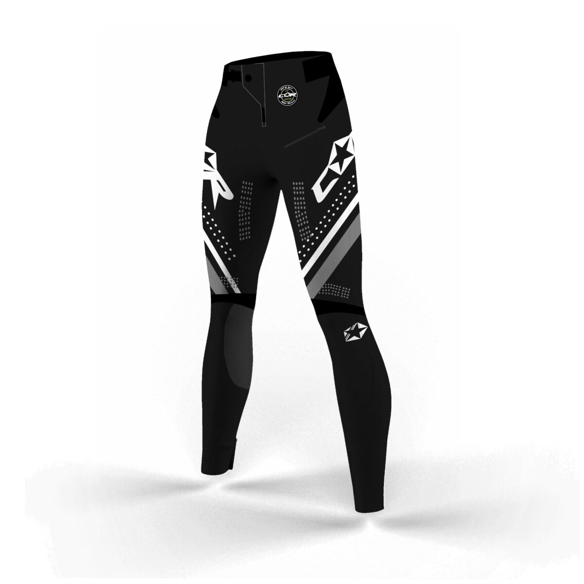 Pantalon Motocross Race noir blanc gris – Image 3