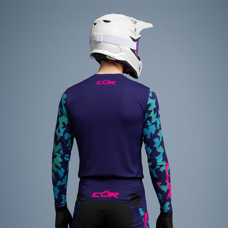 Maillot camo violet