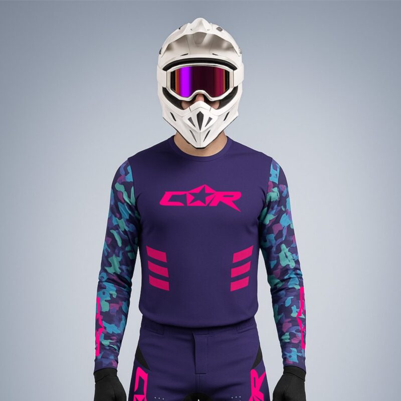 Maillot camo violet