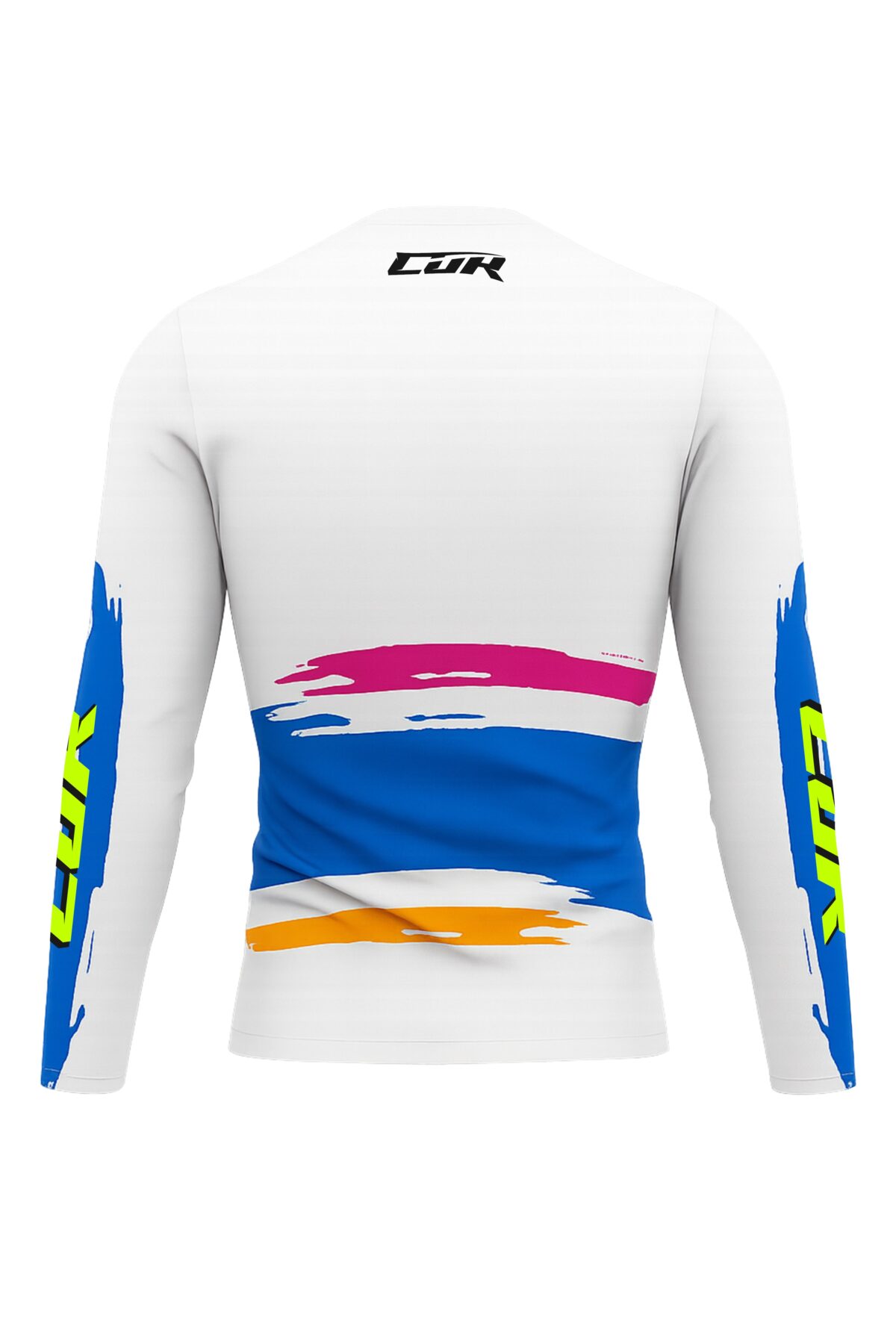Maillot CRYPTO blanc bleu rose orange – Image 4