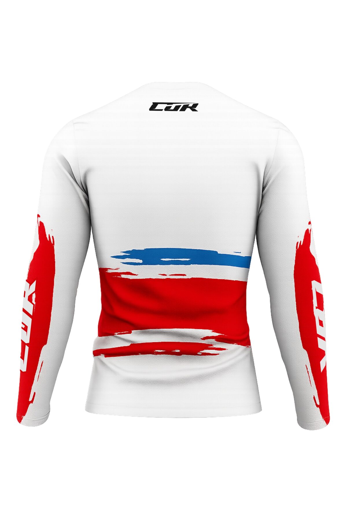 Maillot CRYPTO blanc rouge bleu – Image 6