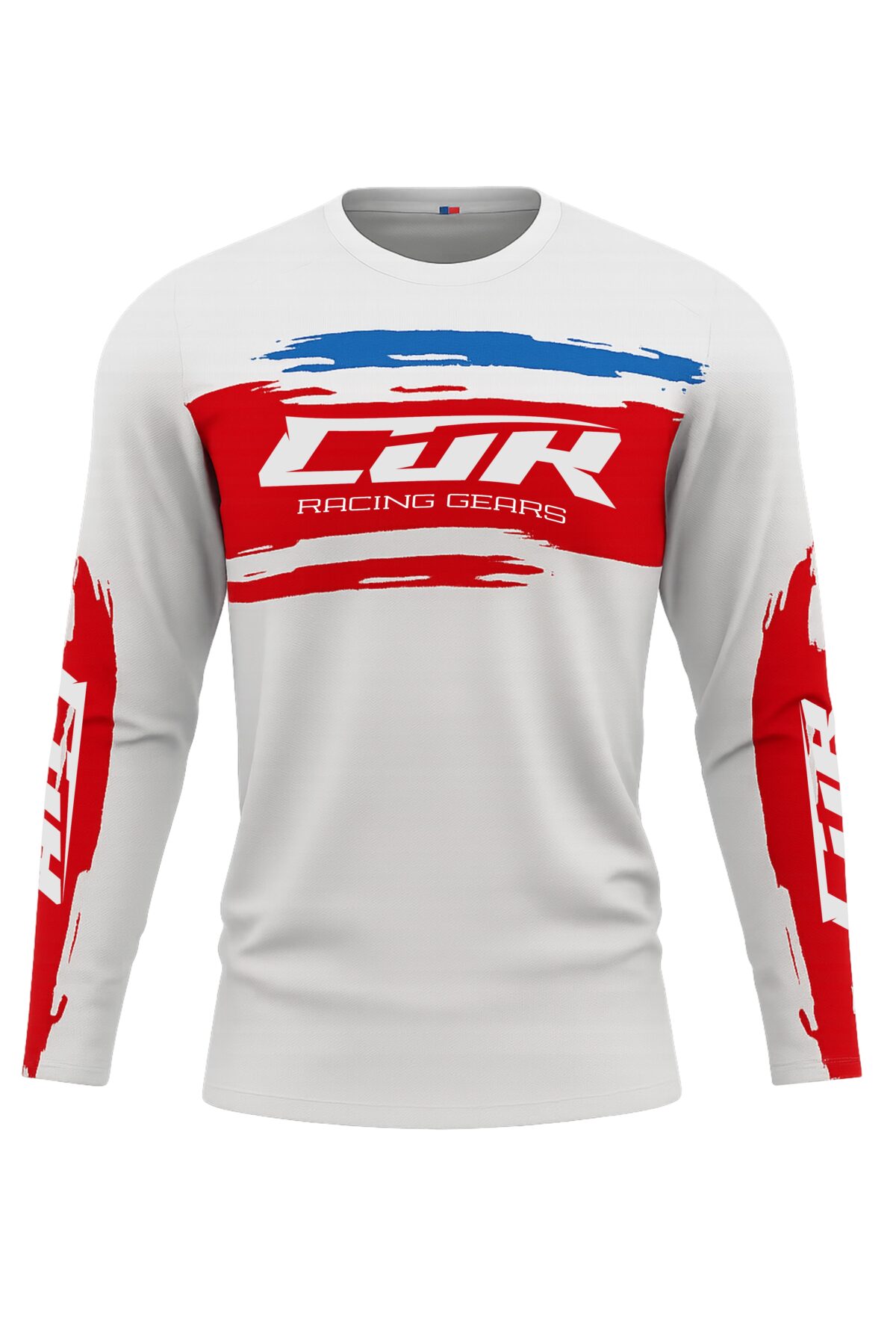 Maillot CRYPTO blanc rouge bleu – Image 3