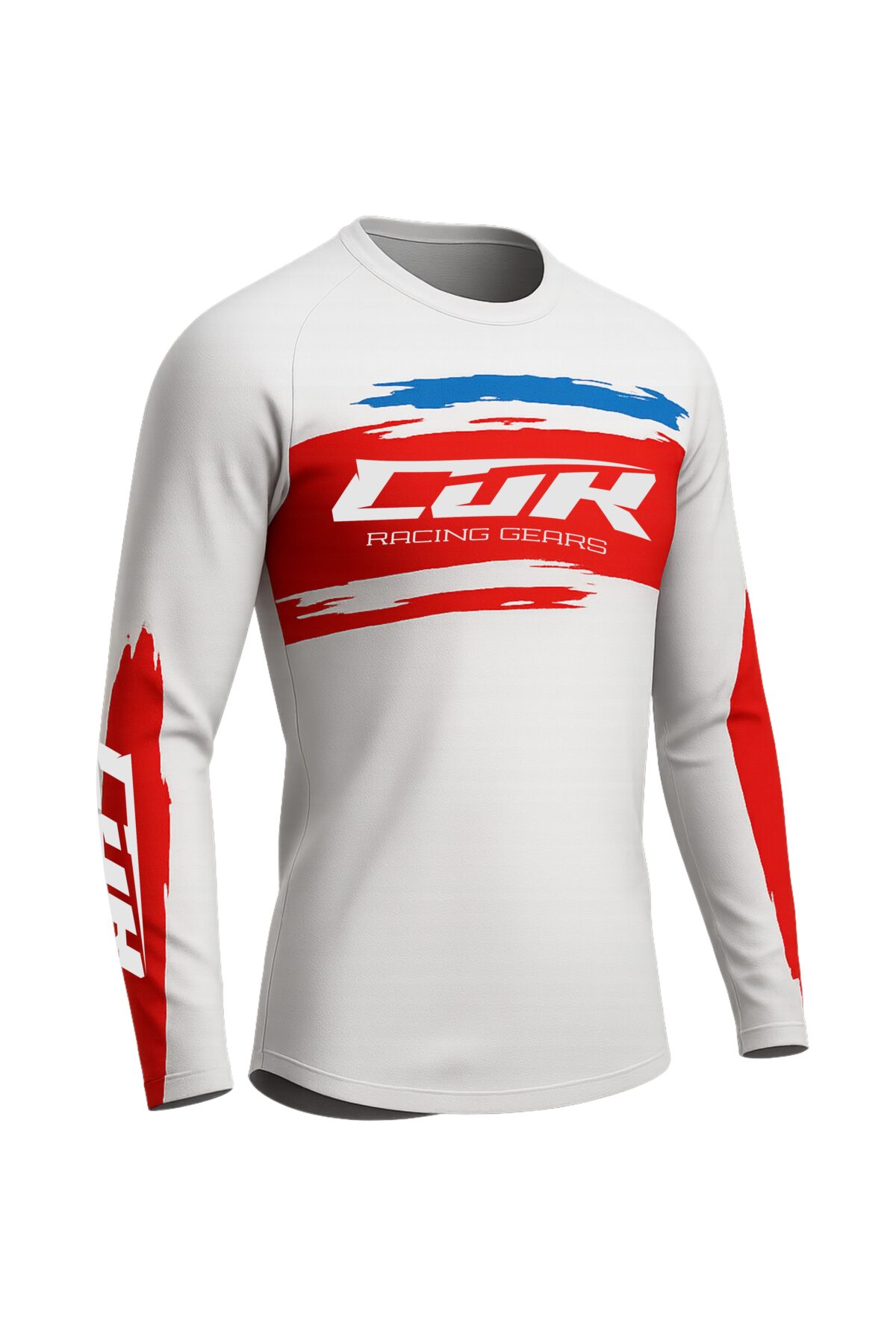 Maillot CRYPTO blanc rouge bleu – Image 4