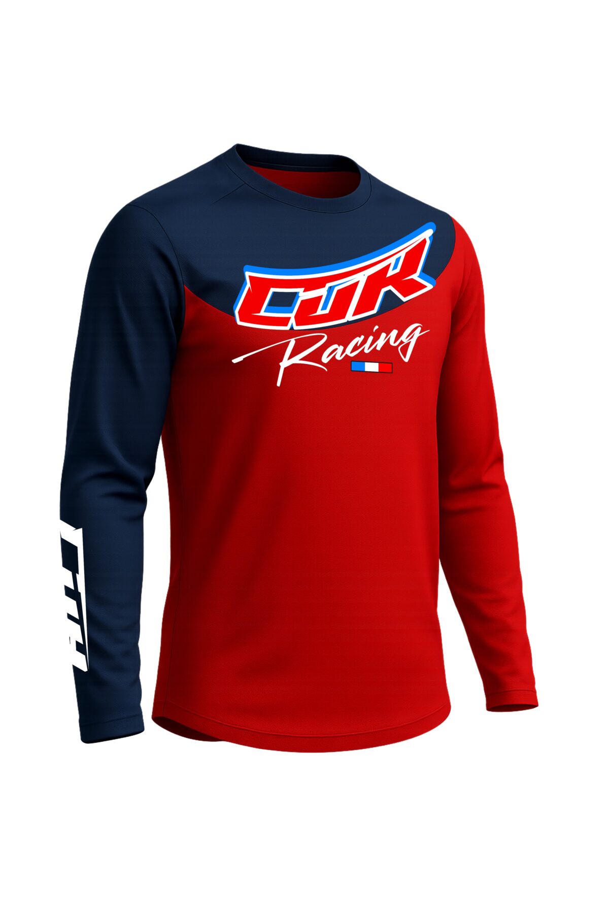 Maillot RACING bleu marine rouge – Image 4