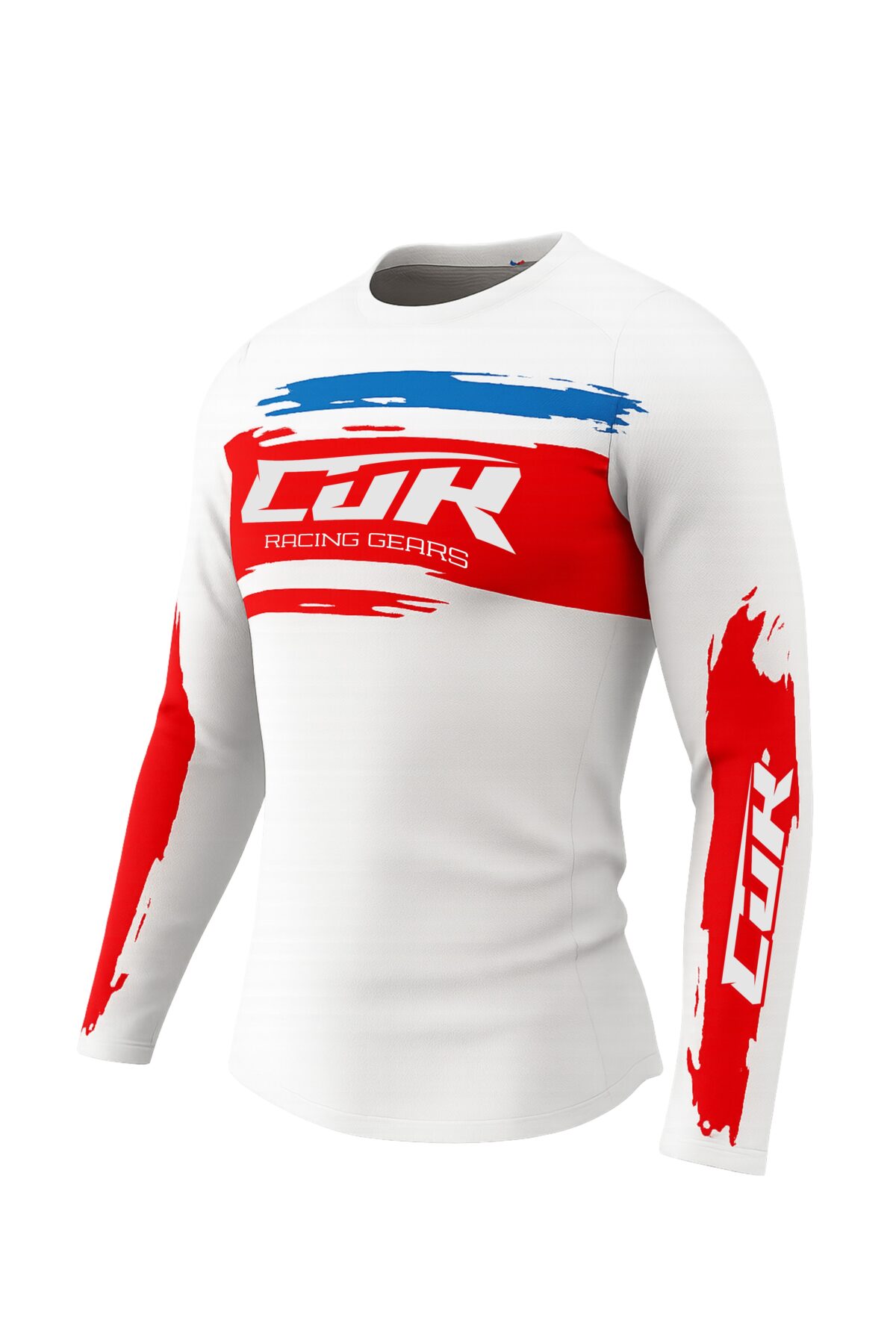 Maillot CRYPTO blanc rouge bleu – Image 5