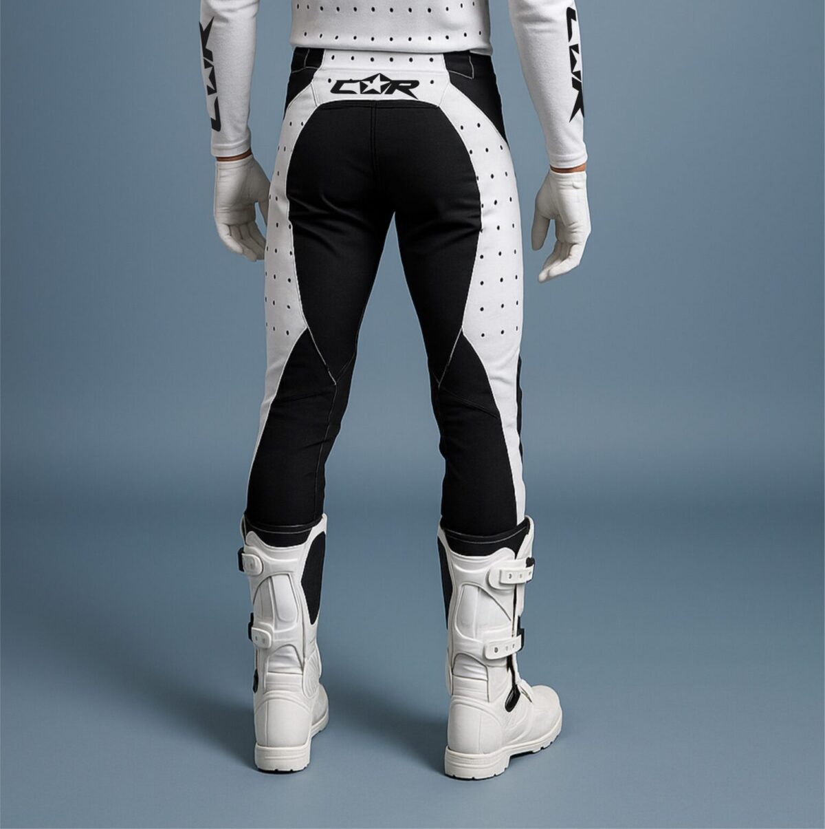 Pantalon Motocross classic blanc – Image 2