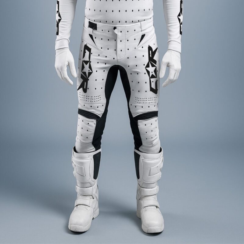 Pantalon Motocross classic blanc