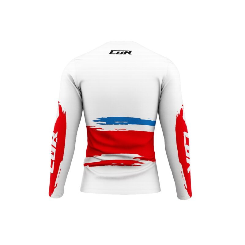 Maillot CRYPTO blanc rouge bleu