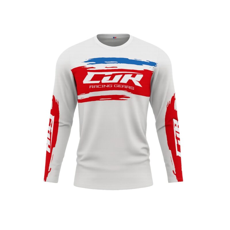 Maillot CRYPTO blanc rouge bleu