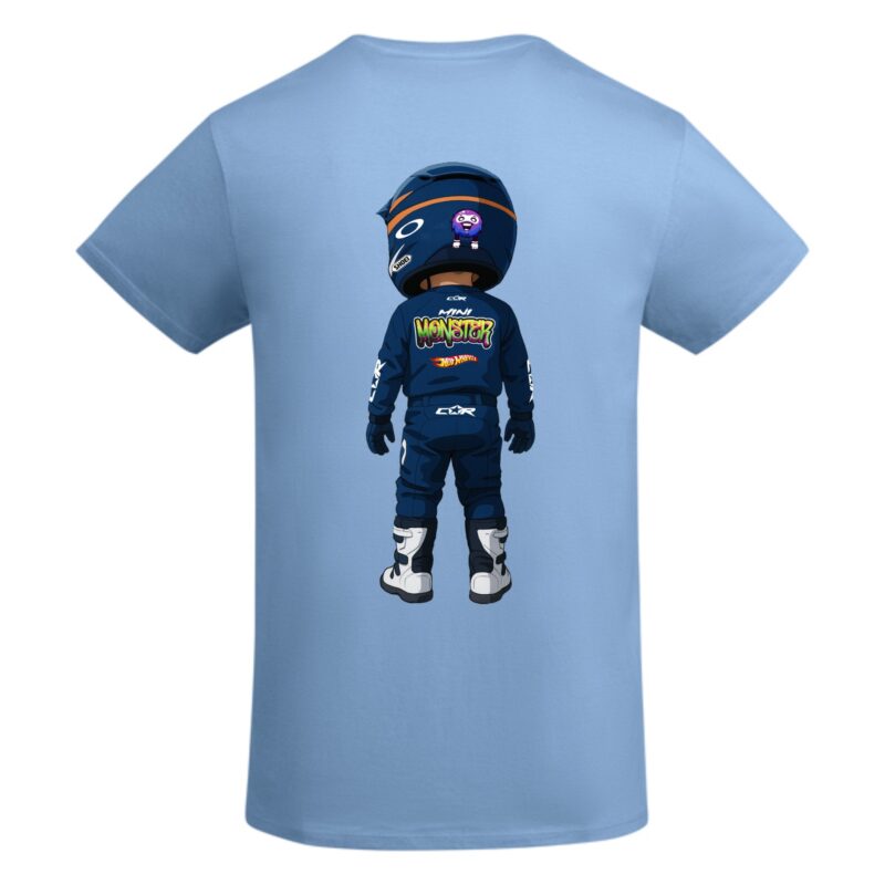 Tee shirt mini monster bleu enfant