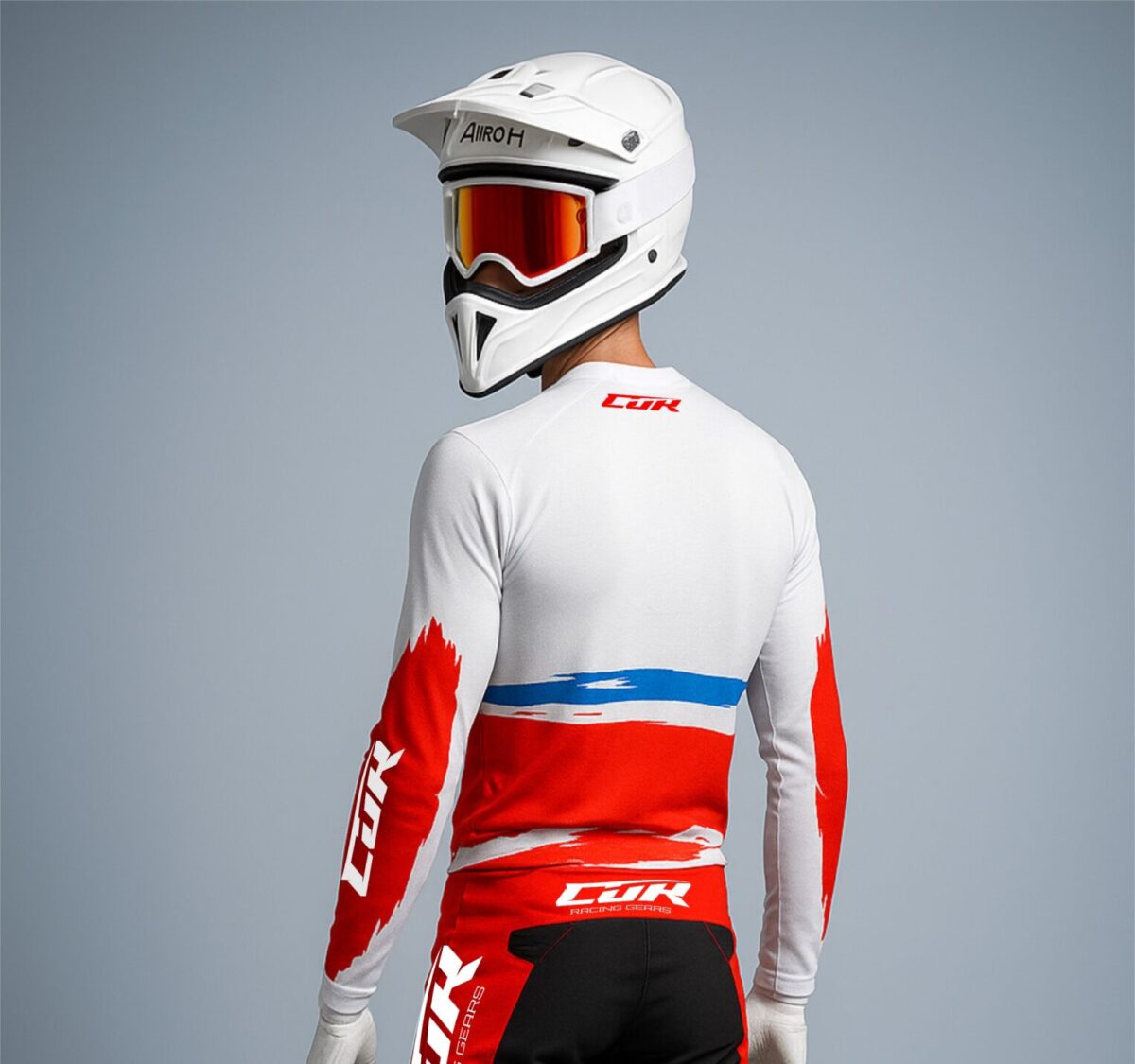 Maillot CRYPTO blanc rouge bleu – Image 2