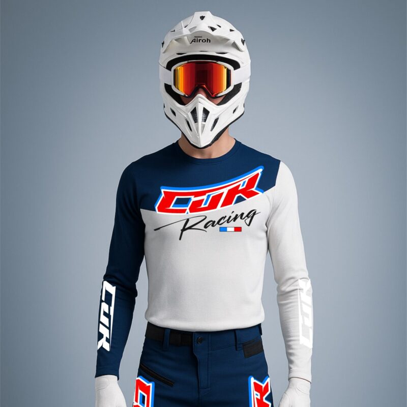 Maillot RACING bleu marine blanc