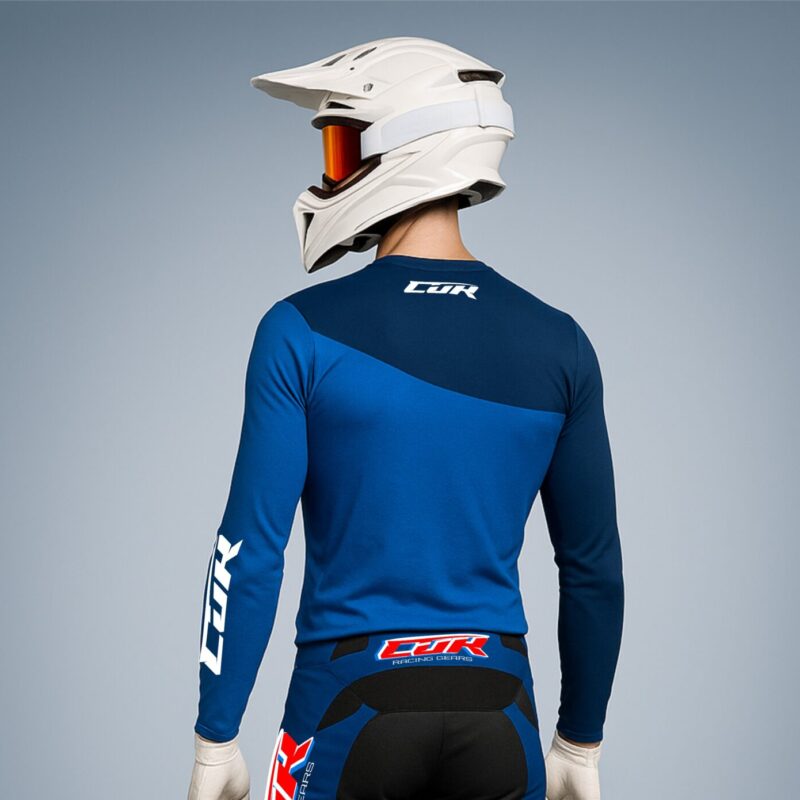 Maillot RACING bleu marine bleu électric