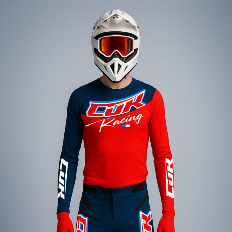 Maillot RACING bleu marine rouge