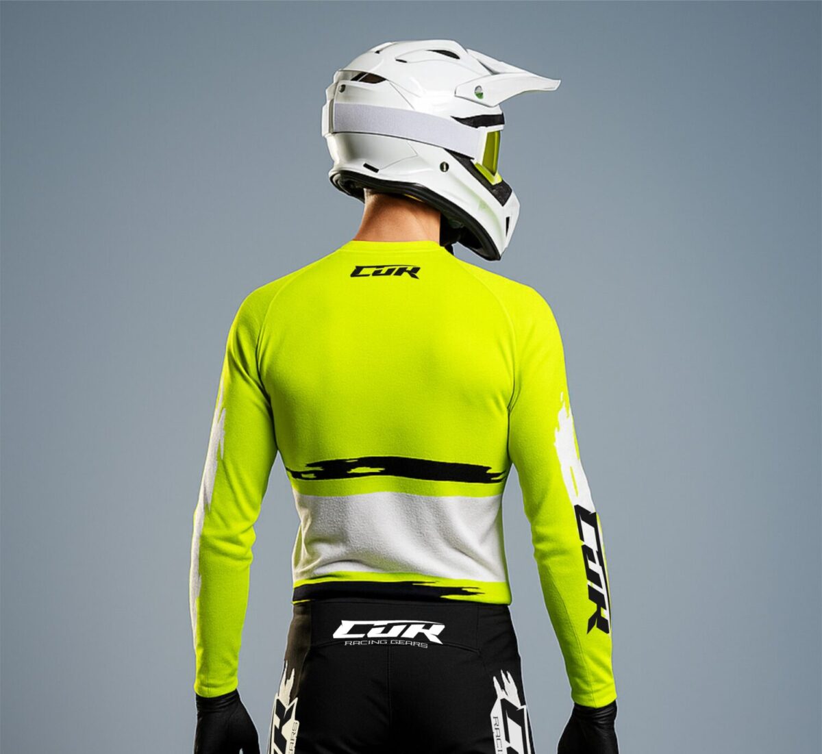 Maillot CRYPTO noir jaune fluo – Image 2