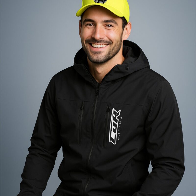 Veste à capuche paddock noir