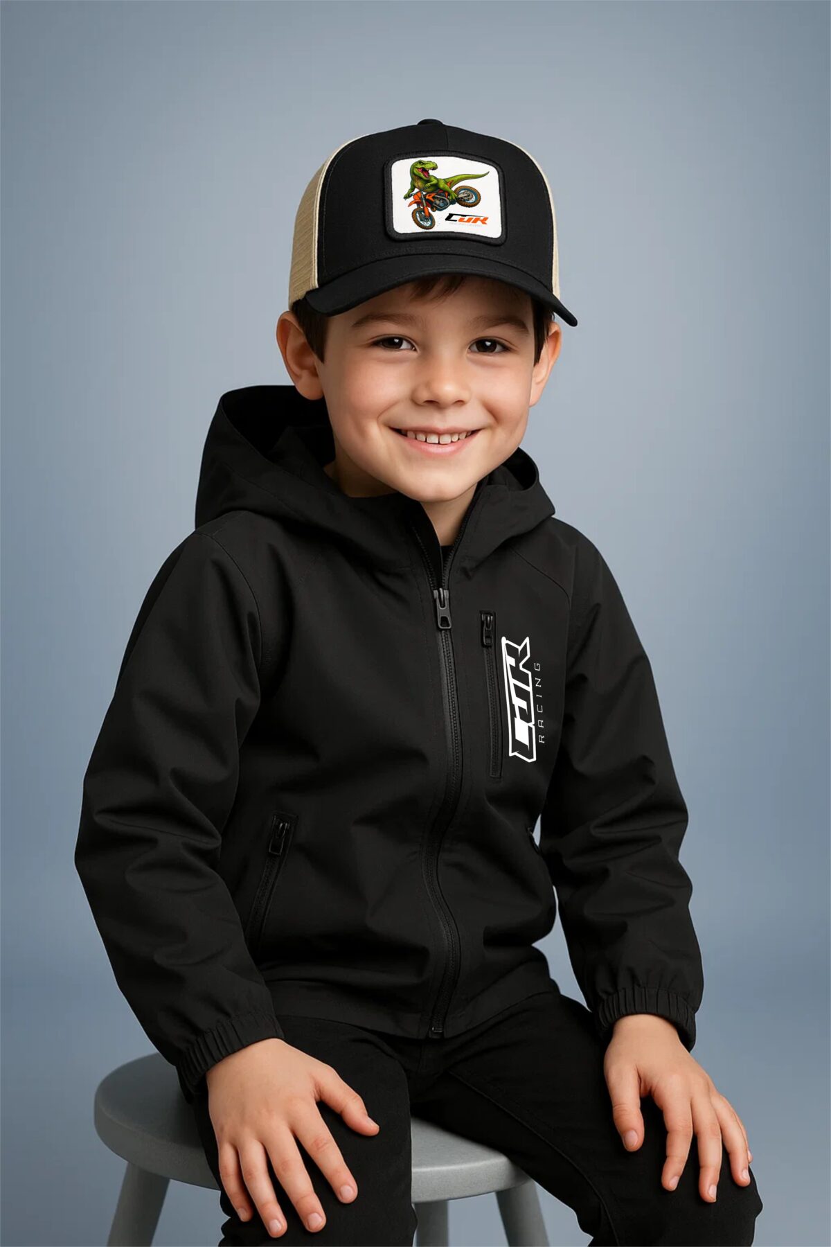 Veste à capuche paddock noir – Image 2