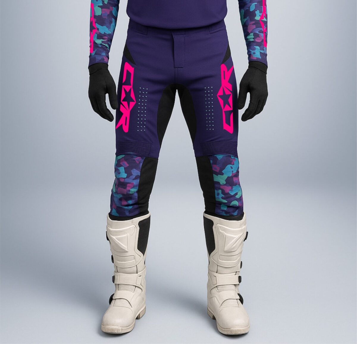 Pantalon Motocross camo violet