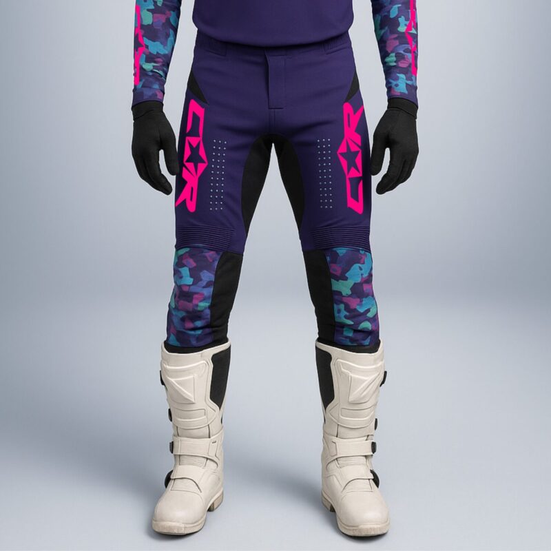 Pantalon Motocross camo violet