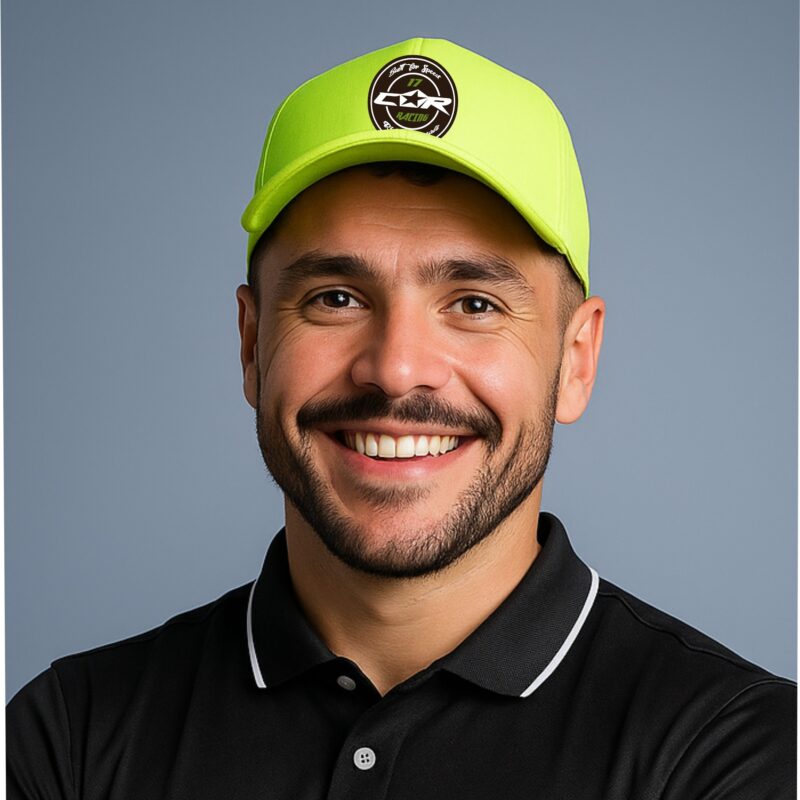 Casquette flexfit jaune fluo adulte