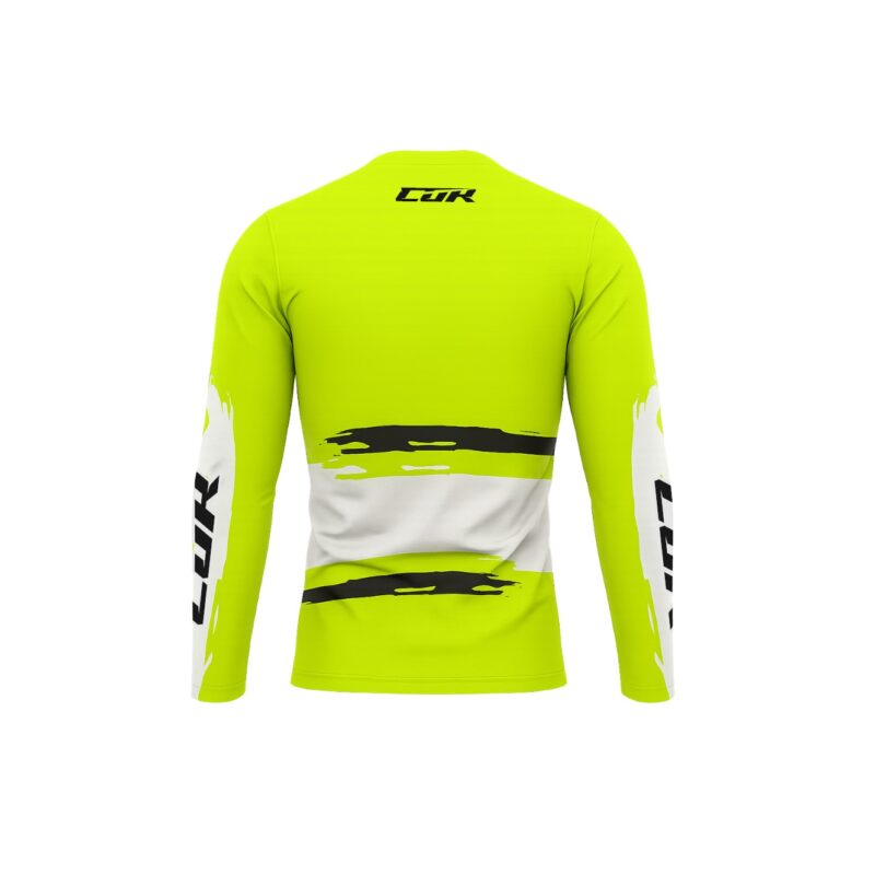 Maillot CRYPTO noir jaune fluo