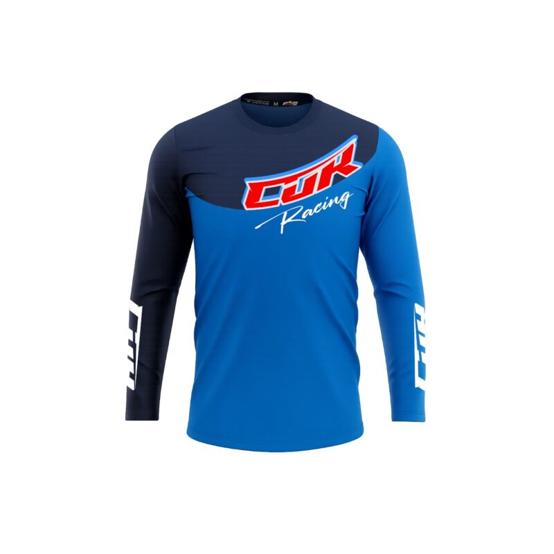 Maillot RACING bleu marine bleu électric