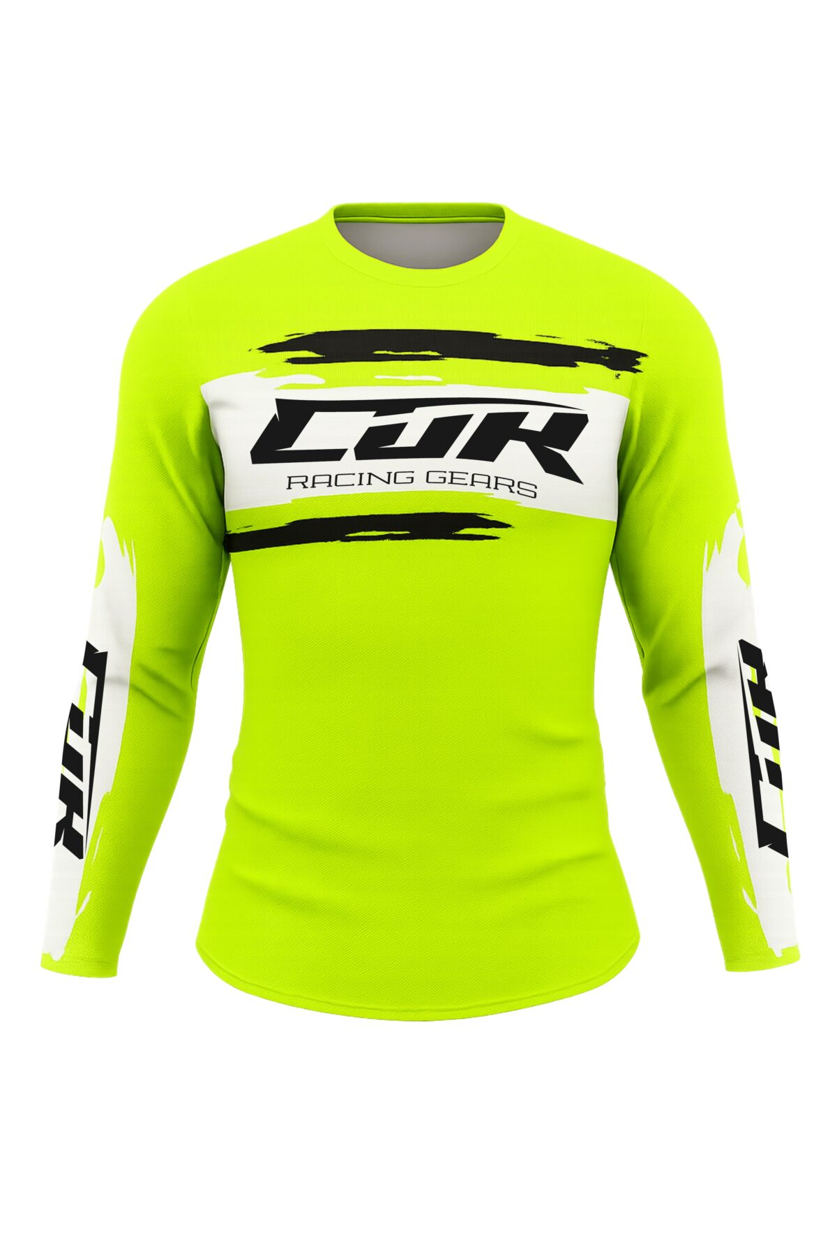 Maillot CRYPTO noir jaune fluo – Image 3
