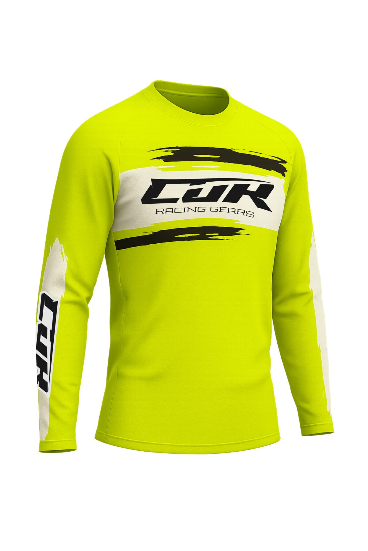 Maillot CRYPTO noir jaune fluo – Image 6