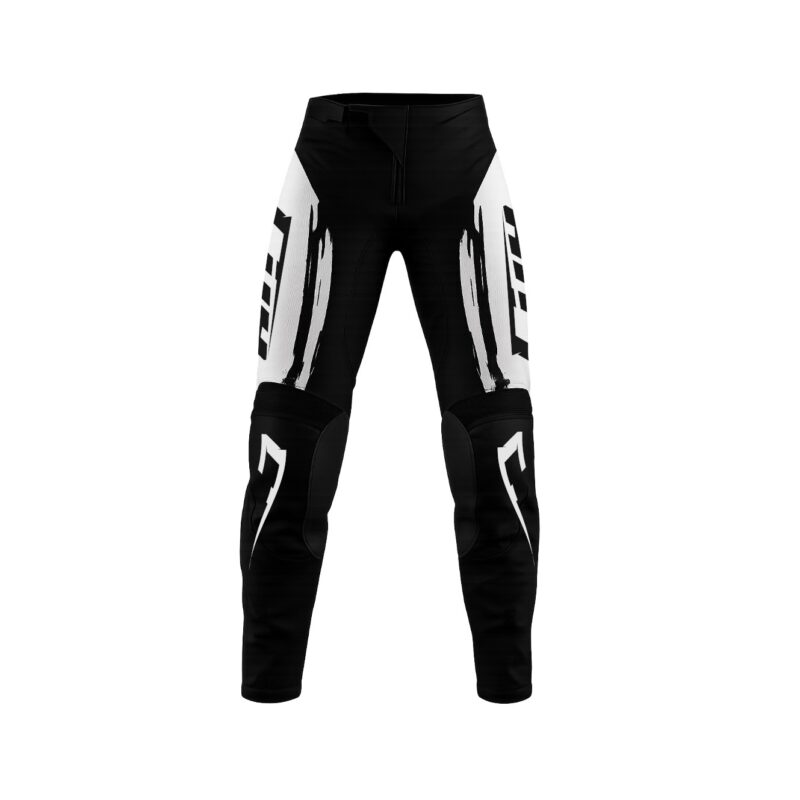 Pantalon motocross CRYPTO noir blanc
