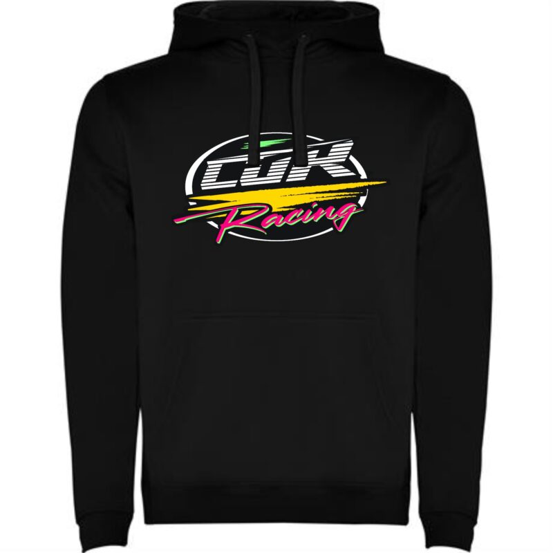 Sweat à capuche vintage noir