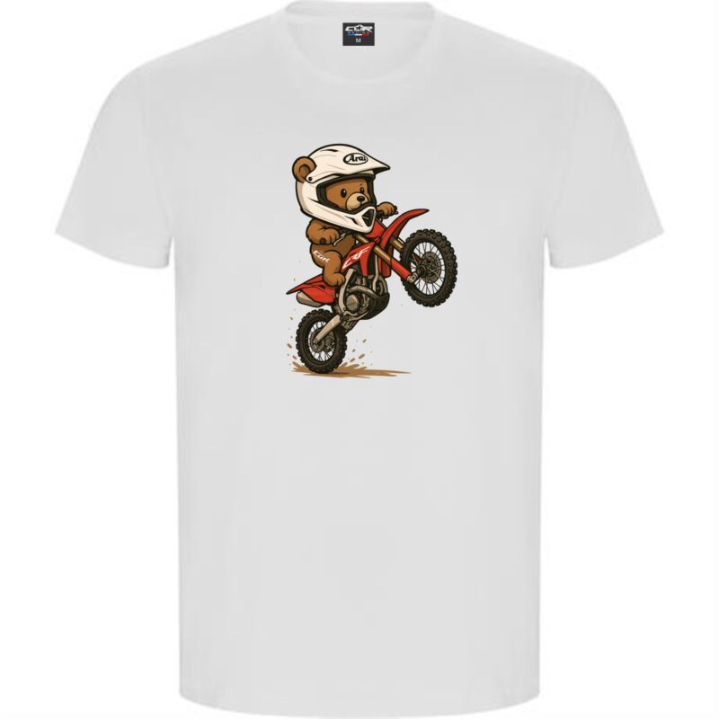 Tee shirt nounours blanc enfant