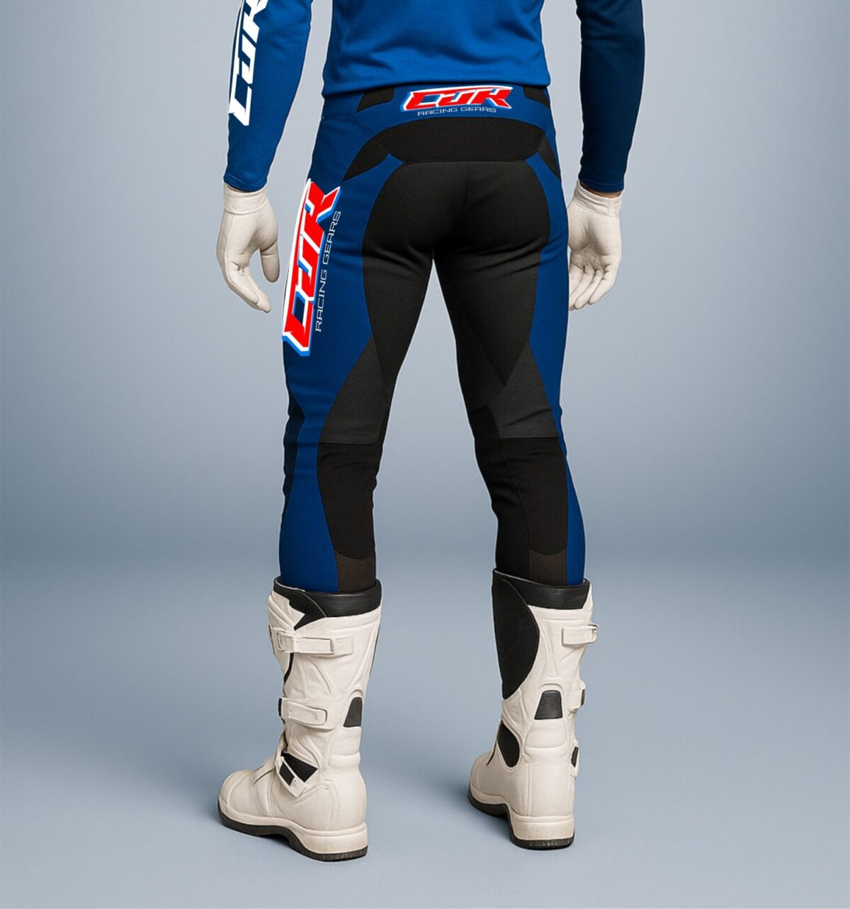 Pantalon motocross RACING bleu marine – Image 2