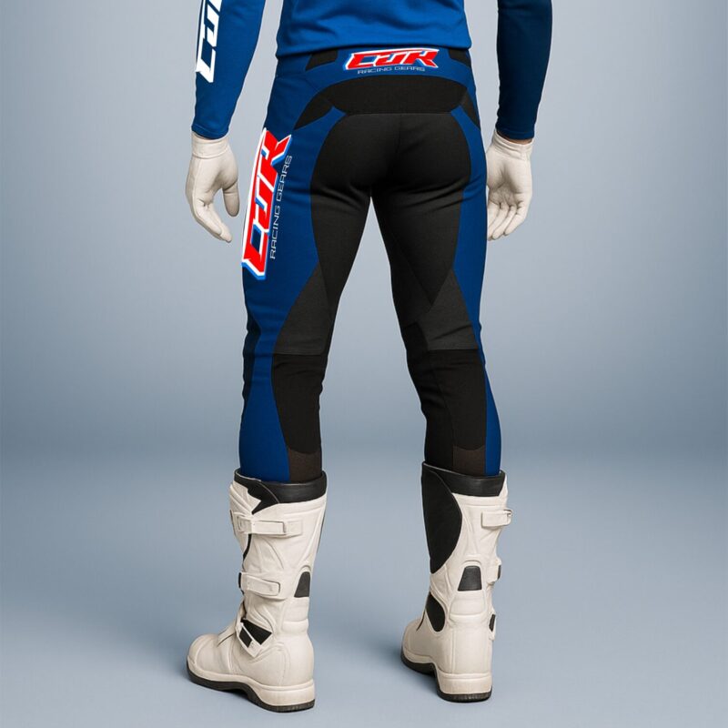 Pantalon motocross RACING bleu marine