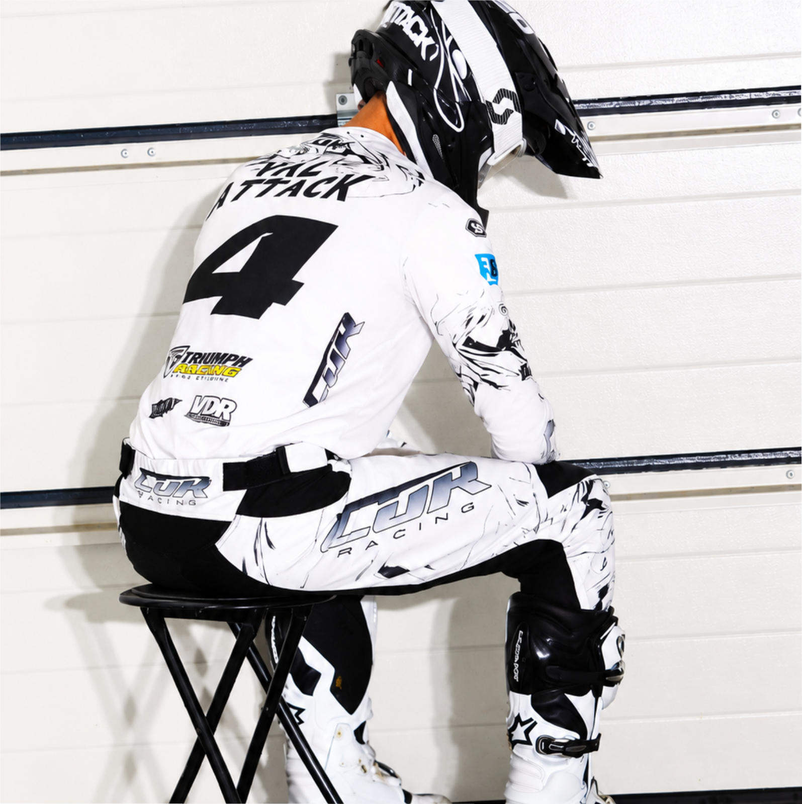 Pantalon motocross HERO blanc – Image 7
