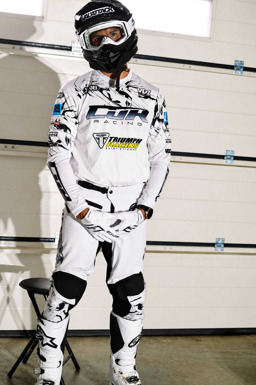 Pantalon motocross HERO blanc – Image 6