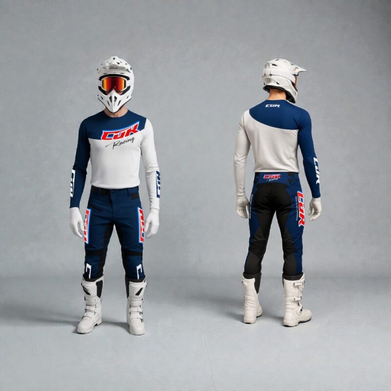 Tenue RACING bleu marine blanc