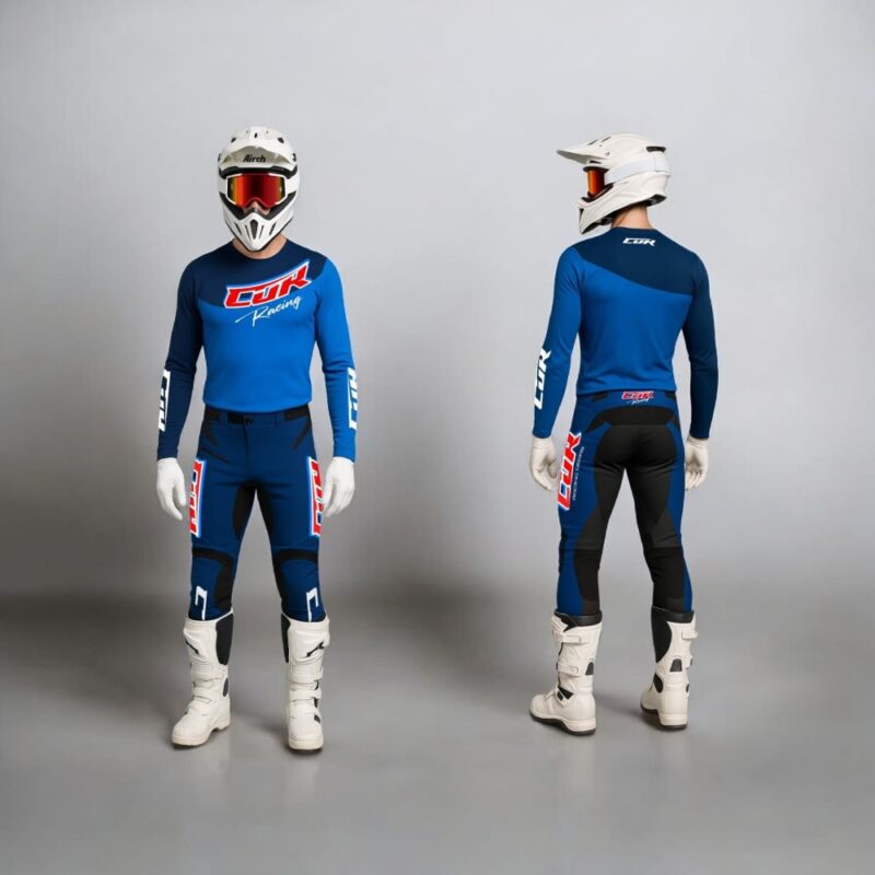 Tenue RACING bleu marine bleu électric
