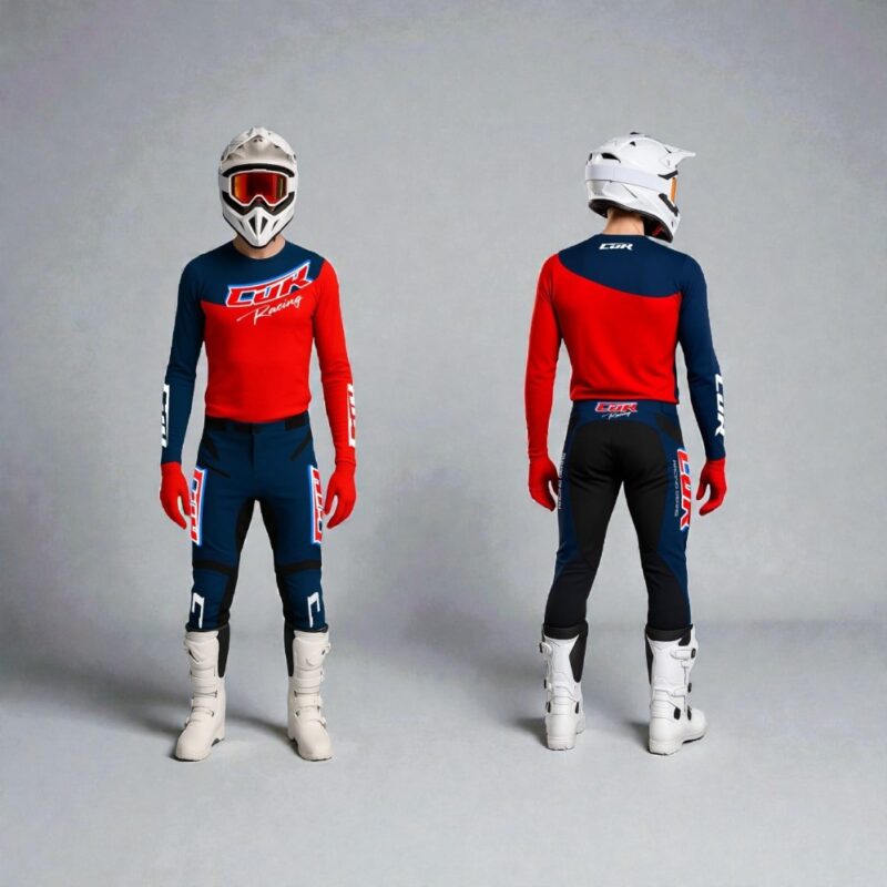 Tenue RACING bleu marine rouge