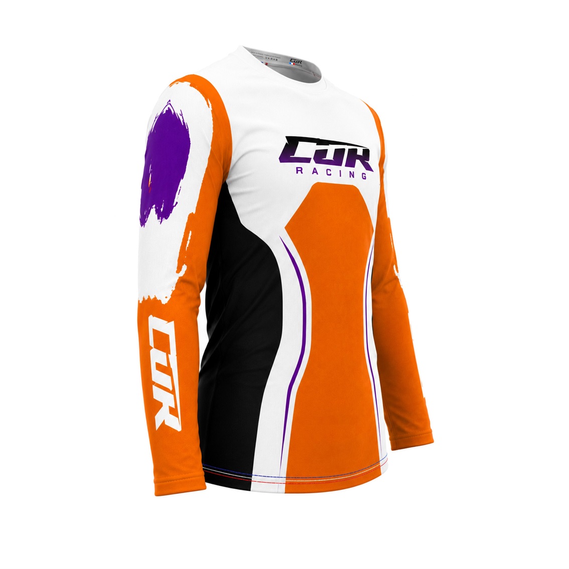 Maillot RACE orange blanc violet – Image 4