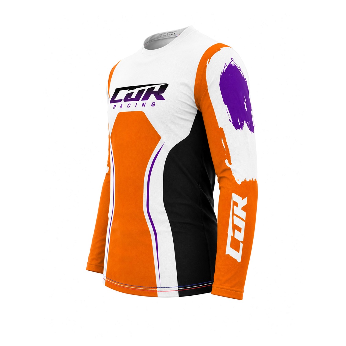 Maillot RACE orange blanc violet – Image 5