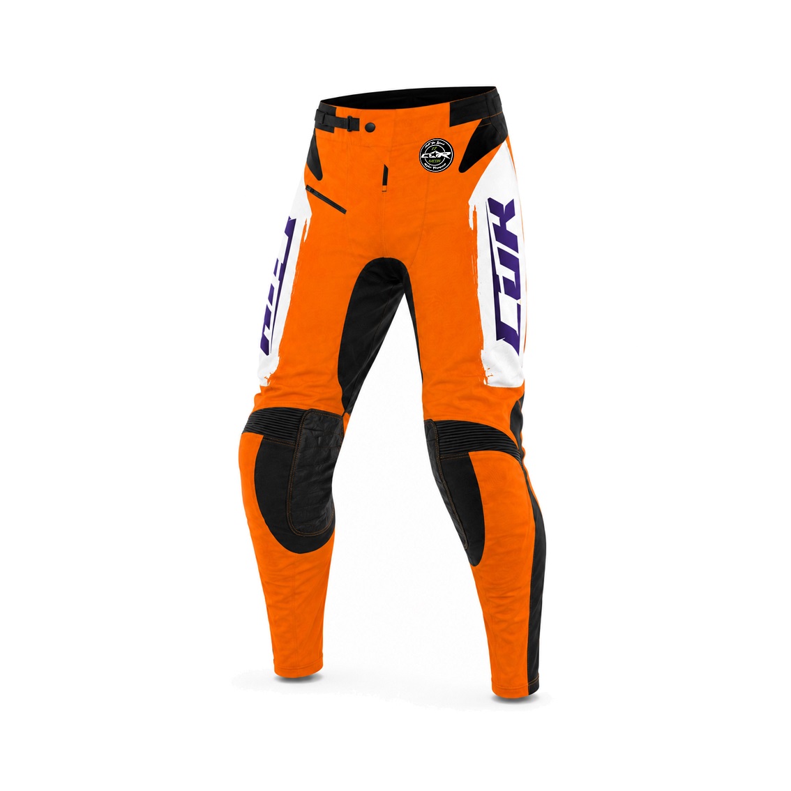 Pantalon RACE orange blanc violet – Image 5